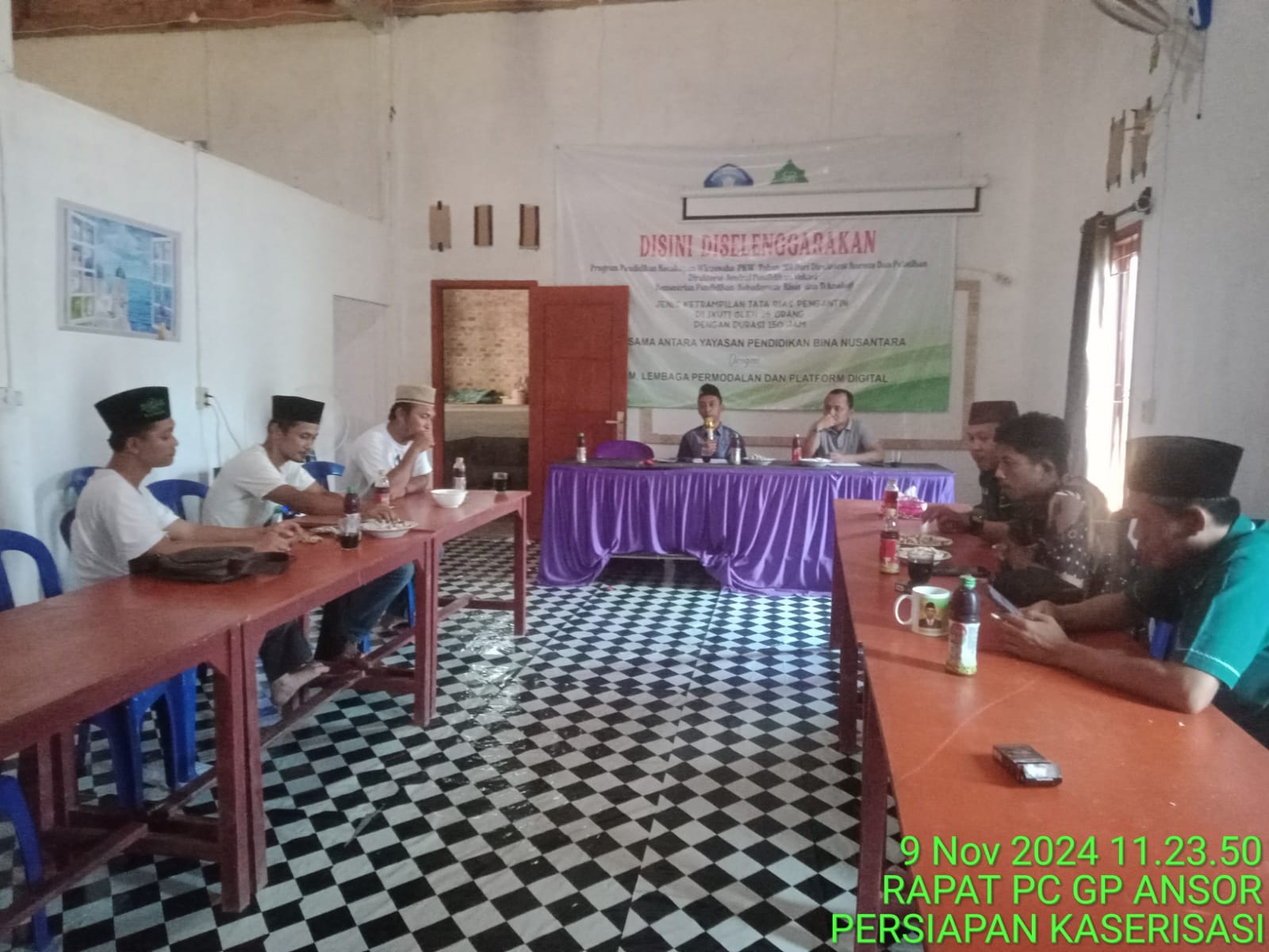 Gelar Rapat Tertutup, PC GP Ansor Way Kanan Persiapkan Cetak Generasi Muda Islam Ahlussunnah wal Jam