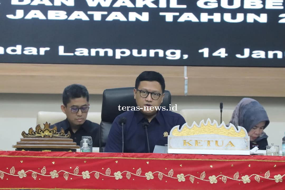 DPRD Lampung Setujui Pengesahan Pengangkatan Gubernur Dan Wakil Gubernur Terpilih Periode 2025-2030