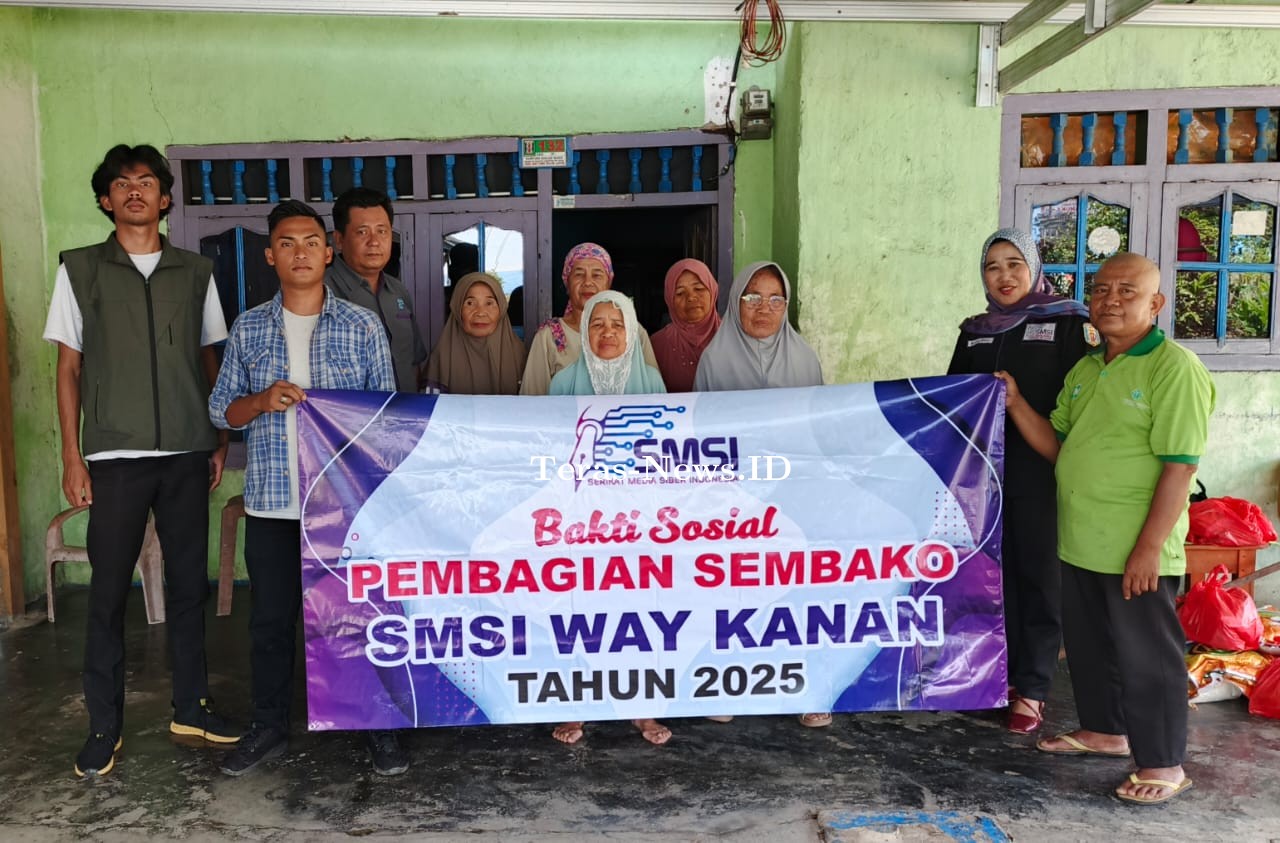 SMSI Way Kanan Gelar Aksi Sosial Berbagi, Wujud Kepedulian Insan Pers Untuk Masyarakat